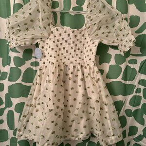 Hill House Home HHH Medium Organza Jacquard Athena Nap Dress NWT